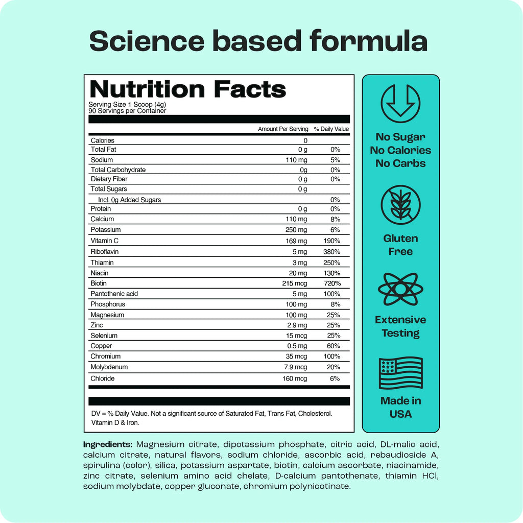 Electrolyte Recovery Plus Powder (Sugar-Free)